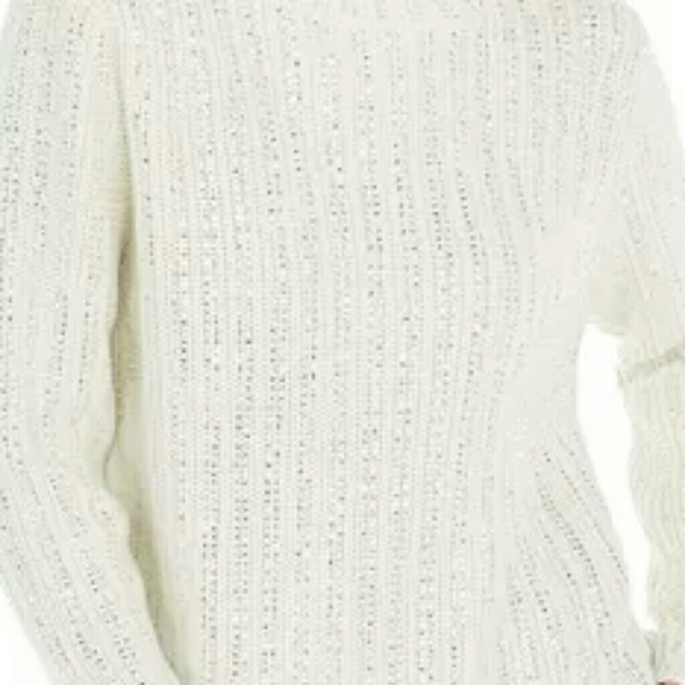 INC Sparkling Rhinestone Embellished  Sweater